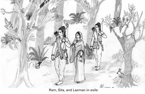 Shri Ram Laxman And Sita Fine Art Print - Abstract posters in India - Buy  art, film, design, movie, music, nature and educational  paintings/wallpapers at Flipkart.com